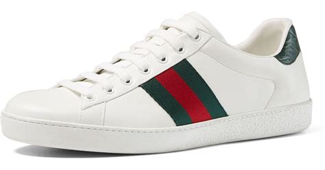 gucci white red green sneakers|Gucci white sneakers price.